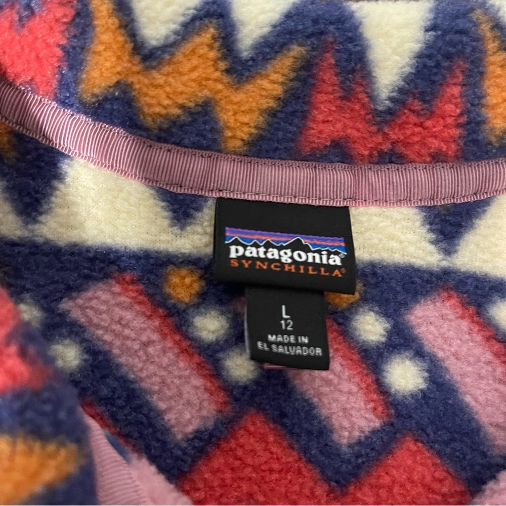 Patagonia Synchilla Kids Pullover Size Large 12 Multicolor - Picture 3 of 6